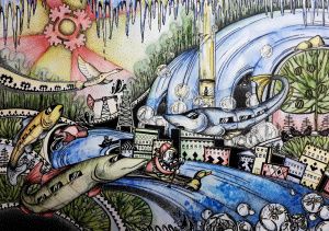 Мегионка Алена Смий стала победительницей Всероссийского конкурса рисунков «Моя семья, моя Россия»