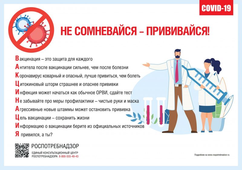 Вакцинация - это возможность обезопасить себя от вируса