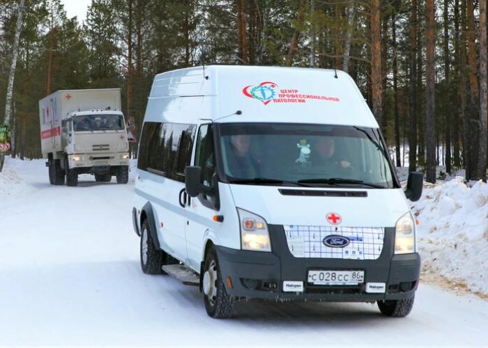 Врачи «поликлиники на колёсах» принимают пациентов в Нижневартовском районе