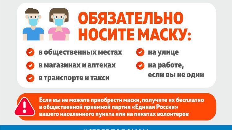 Масочный режим обязателен для каждого