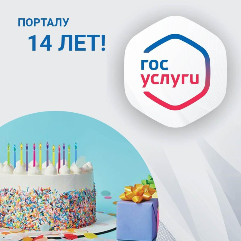 Единому порталу госуслуг исполнилось 14 лет