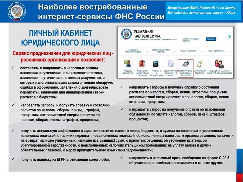 Личный кабинет юридического лица – удобный способ взаимодействия с налоговыми органами