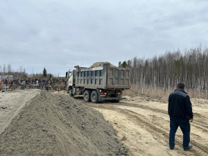 В Мегионе продолжается расширение городского кладбища 