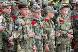 Воспитанники клуба "Витязь-86" приняли участие в открытии сборов «Гвардейская смена. Бородино-2022» в Главном управлении Росгвардии